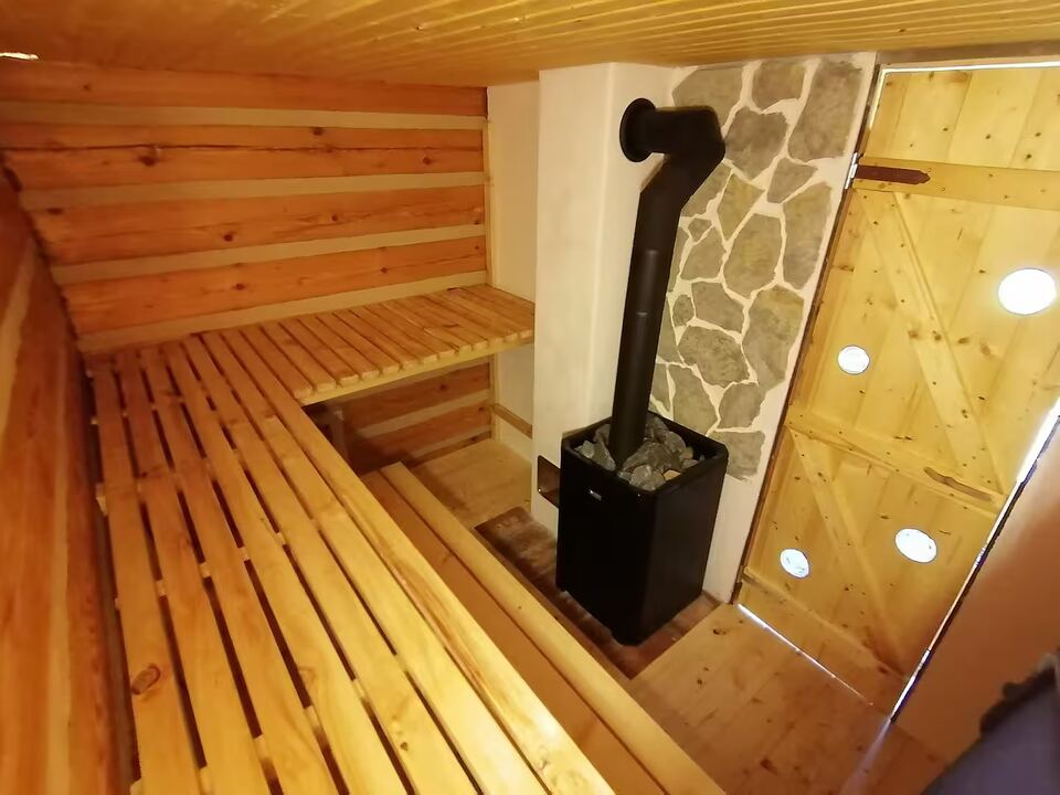 Saunové lavice a kamna